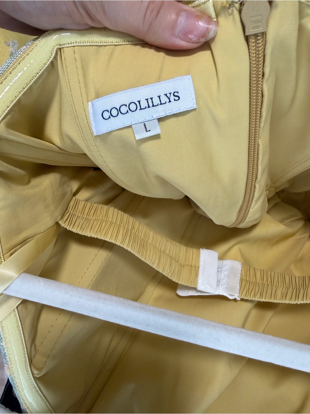 Cocolillys Coraline Dress in Yellow and Light Blue Floral - Picture 6 of 6